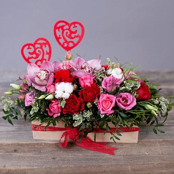 Фото Кашпо "Нежность двух сердец"