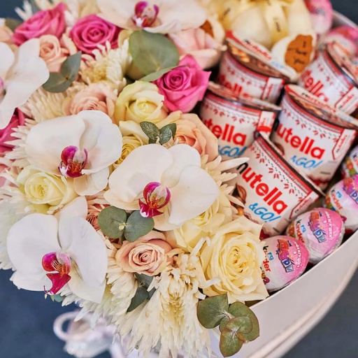 Подарочная коробочка со сладостями "Дикая орхидея"