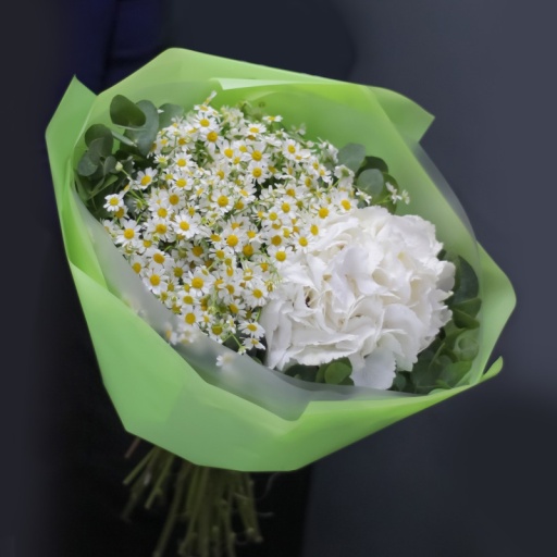 Полевые цветы в букете "Росинка"