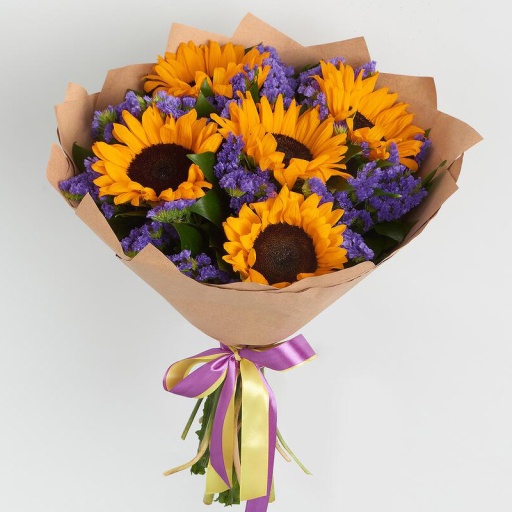 Фото Яркий букет "Золотой ключик"