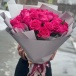 Букет из больших голландских роз "Розовая птица"